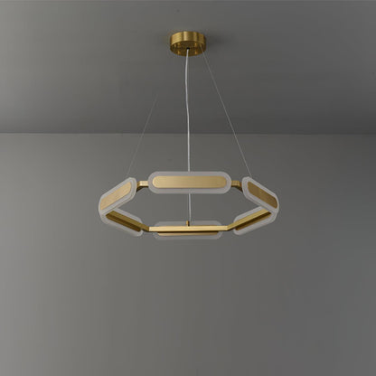 Elegant Swirl Chandelier - Contemporary Design with Adjustable Lightin