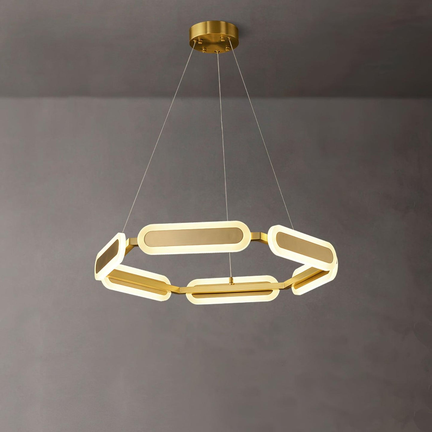 Elegant Swirl Chandelier - Contemporary Design with Adjustable Lightin