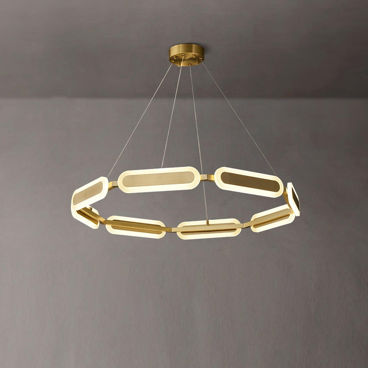 Elegant Swirl Chandelier - Contemporary Design with Adjustable Lightin