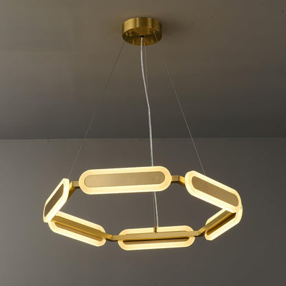 Elegant Swirl Chandelier - Contemporary Design with Adjustable Lightin