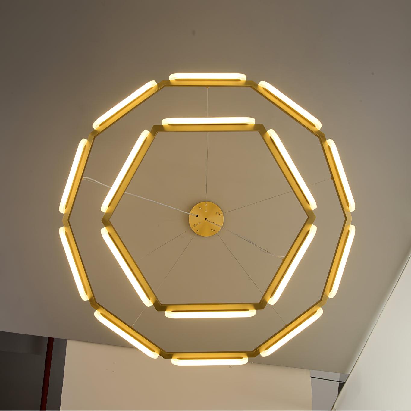 Elegant Swirl Chandelier - Contemporary Design with Adjustable Lightin