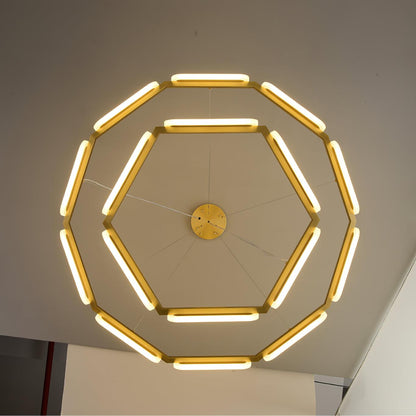 Elegant Swirl Chandelier - Contemporary Design with Adjustable Lightin