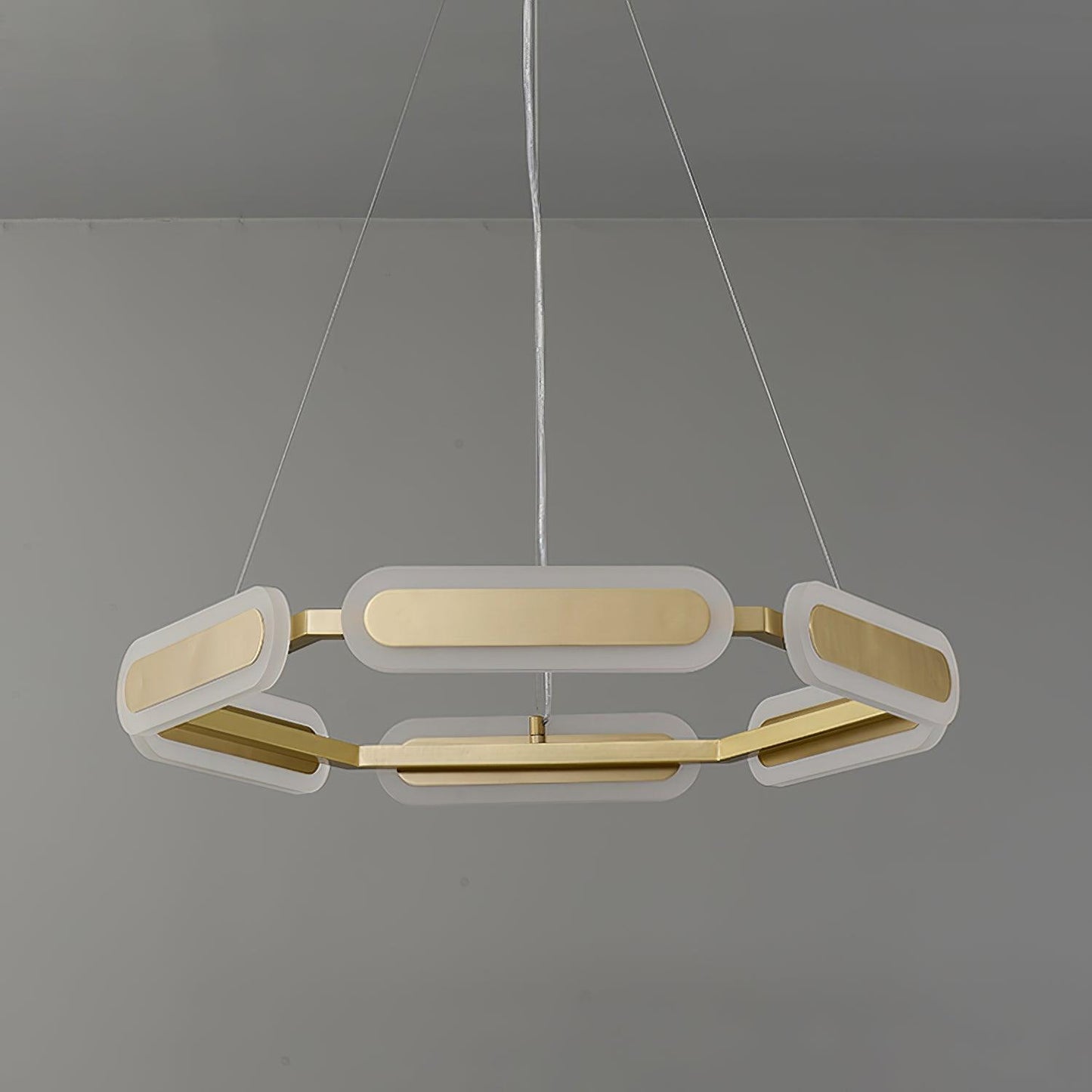 Elegant Swirl Chandelier - Contemporary Design with Adjustable Lightin