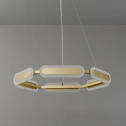 Elegant Swirl Chandelier - Contemporary Design with Adjustable Lightin