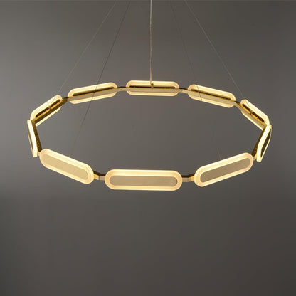 Elegant Swirl Chandelier - Contemporary Design with Adjustable Lightin
