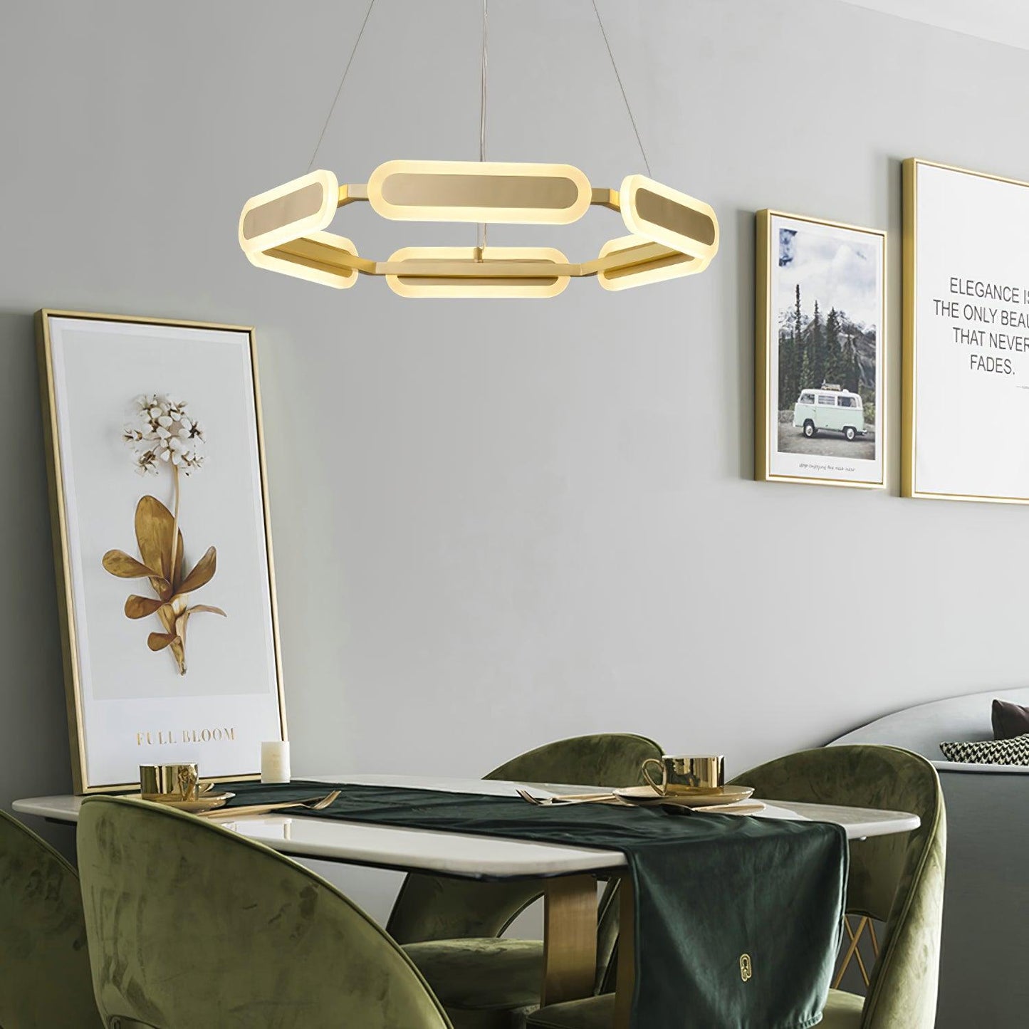 Elegant Swirl Chandelier - Contemporary Design with Adjustable Lightin