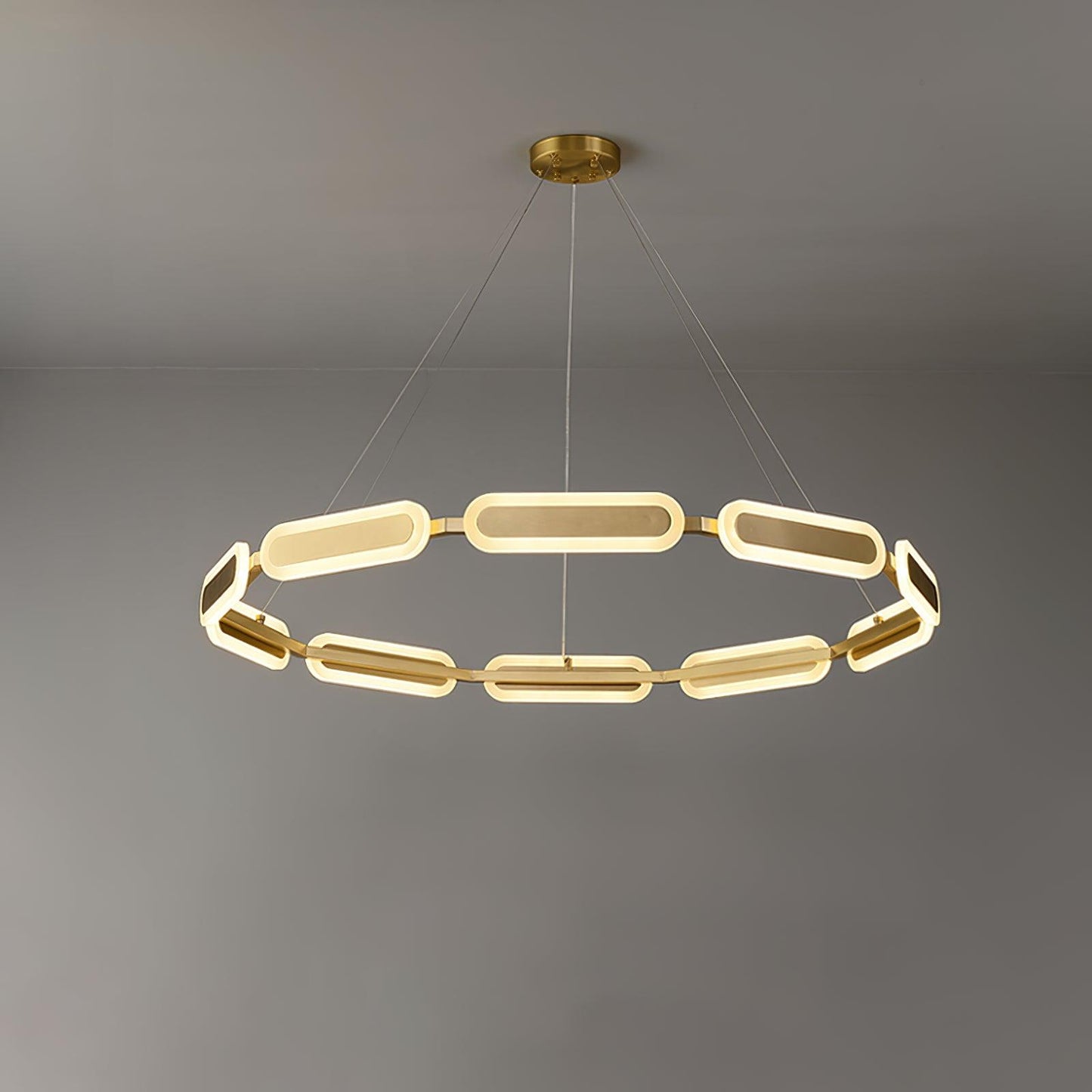 Elegant Swirl Chandelier - Contemporary Design with Adjustable Lightin