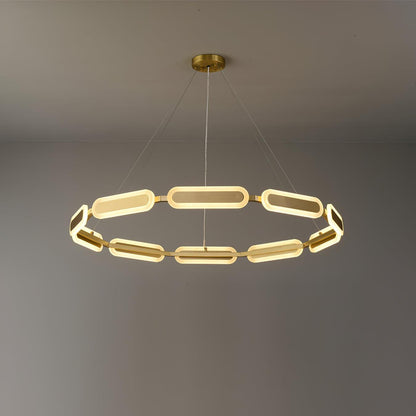 Elegant Swirl Chandelier - Contemporary Design with Adjustable Lightin
