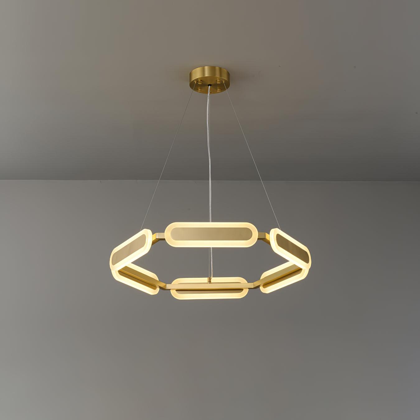 Elegant Swirl Chandelier - Contemporary Design with Adjustable Lightin