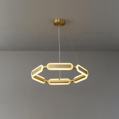 Elegant Swirl Chandelier - Contemporary Design with Adjustable Lightin