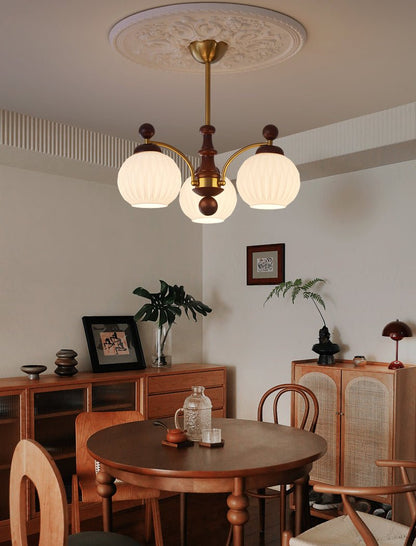 Sylvan Orb Chandelier - Elegant Design with Adjustable Height & LED Li