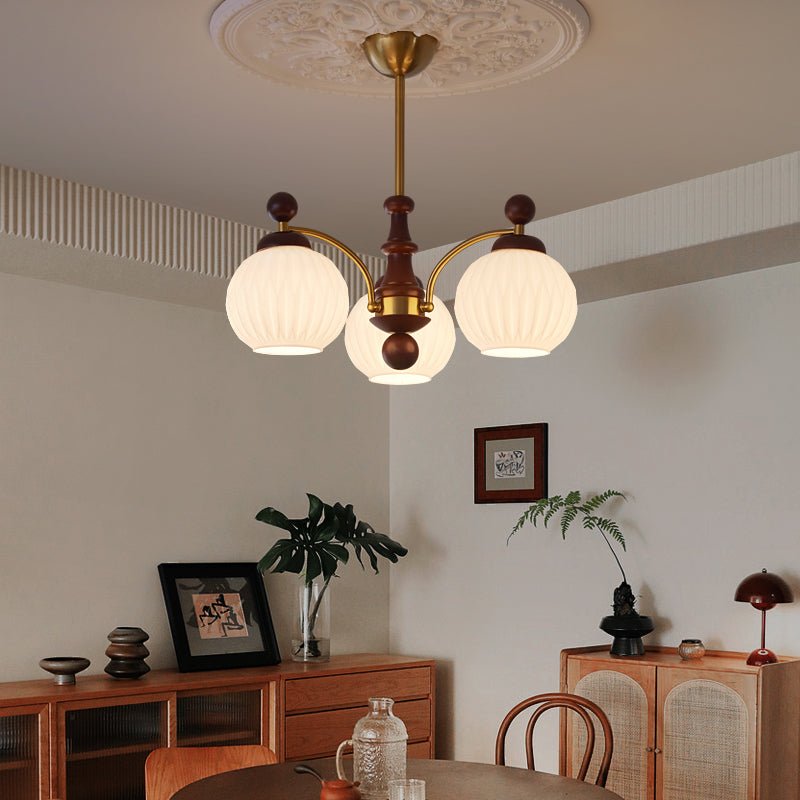 Sylvan Orb Chandelier - Elegant Design with Adjustable Height & LED Li