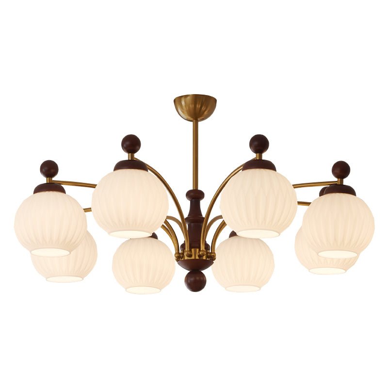 Sylvan Orb Chandelier - Elegant Design with Adjustable Height & LED Li