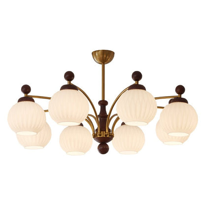 Sylvan Orb Chandelier - Elegant Design with Adjustable Height & LED Li