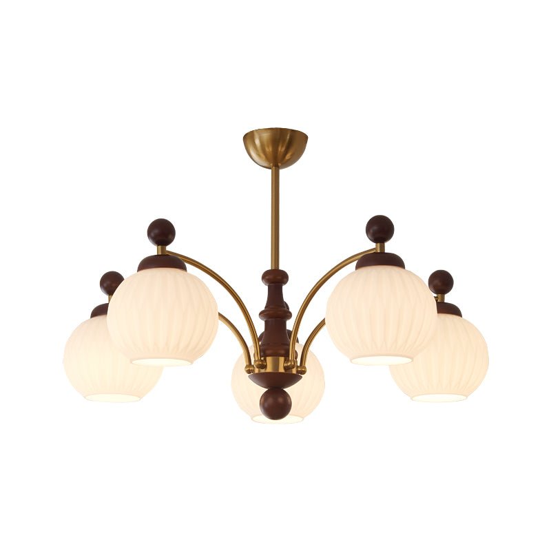 Sylvan Orb Chandelier - Elegant Design with Adjustable Height & LED Li