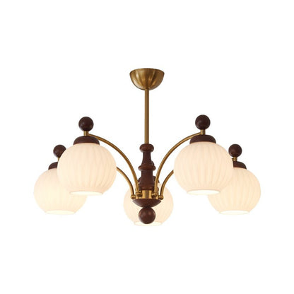 Sylvan Orb Chandelier - Elegant Design with Adjustable Height & LED Li