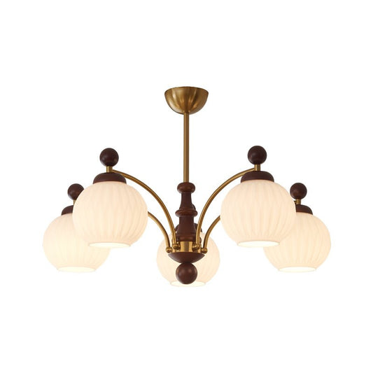 Sylvan Orb Chandelier - Elegant Design with Adjustable Height & LED Li