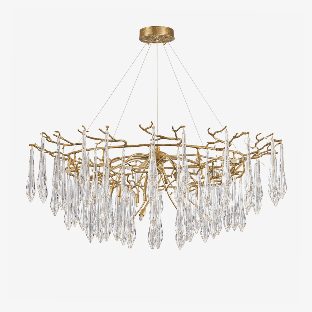Sylvaris Crystal Branch Chandelier - Elegant Design & Adjustable Heigh