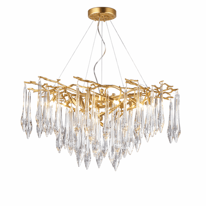Sylvaris Crystal Branch Chandelier - Elegant Design & Adjustable Heigh