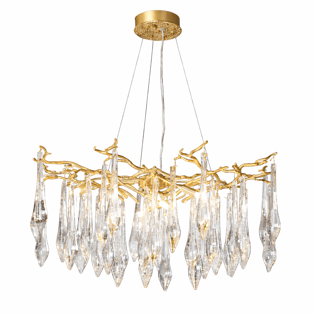 Sylvaris Crystal Branch Chandelier - Elegant Design & Adjustable Heigh