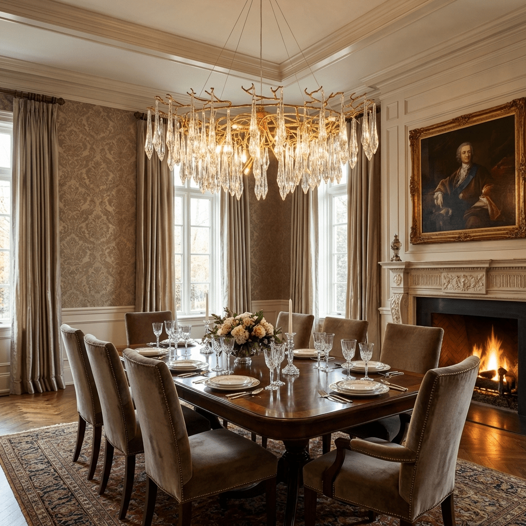 Sylvaris Crystal Branch Chandelier - Elegant Design & Adjustable Heigh