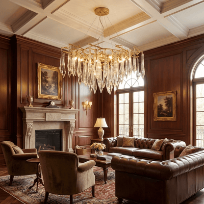 Sylvaris Crystal Branch Chandelier - Elegant Design & Adjustable Heigh