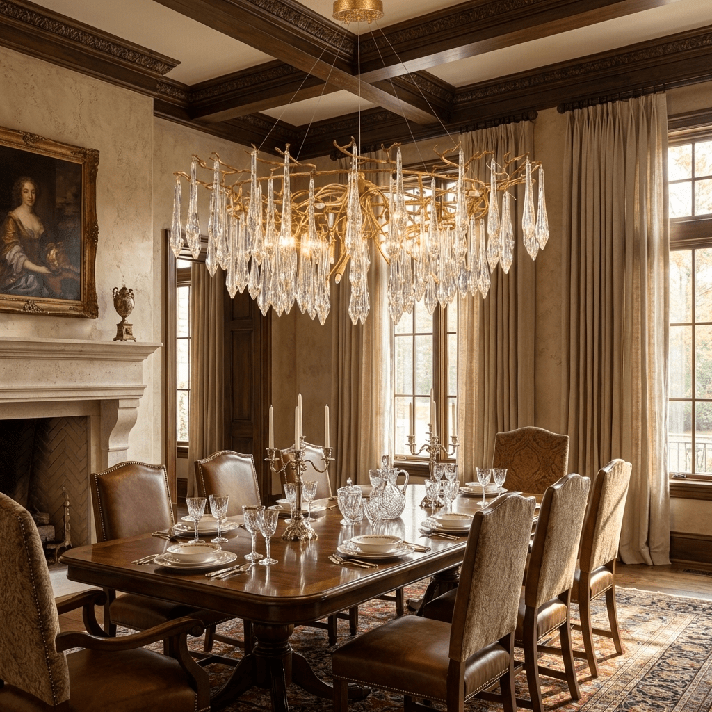 Sylvaris Crystal Branch Chandelier - Elegant Design & Adjustable Heigh
