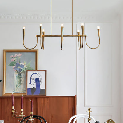 Symphony Chandelier - Elegant Crystal Lighting with Adjustable Height