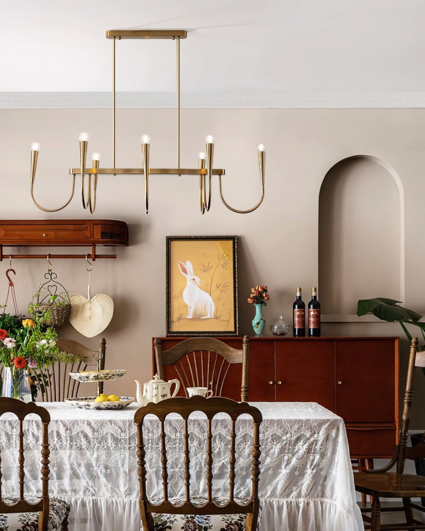 Symphony Chandelier - Elegant Crystal Lighting with Adjustable Height