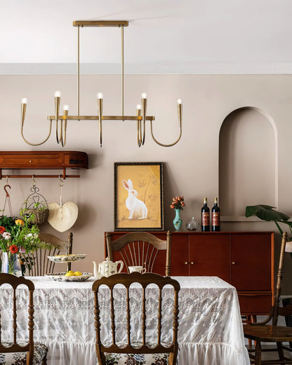 Symphony Chandelier - Elegant Crystal Lighting with Adjustable Height