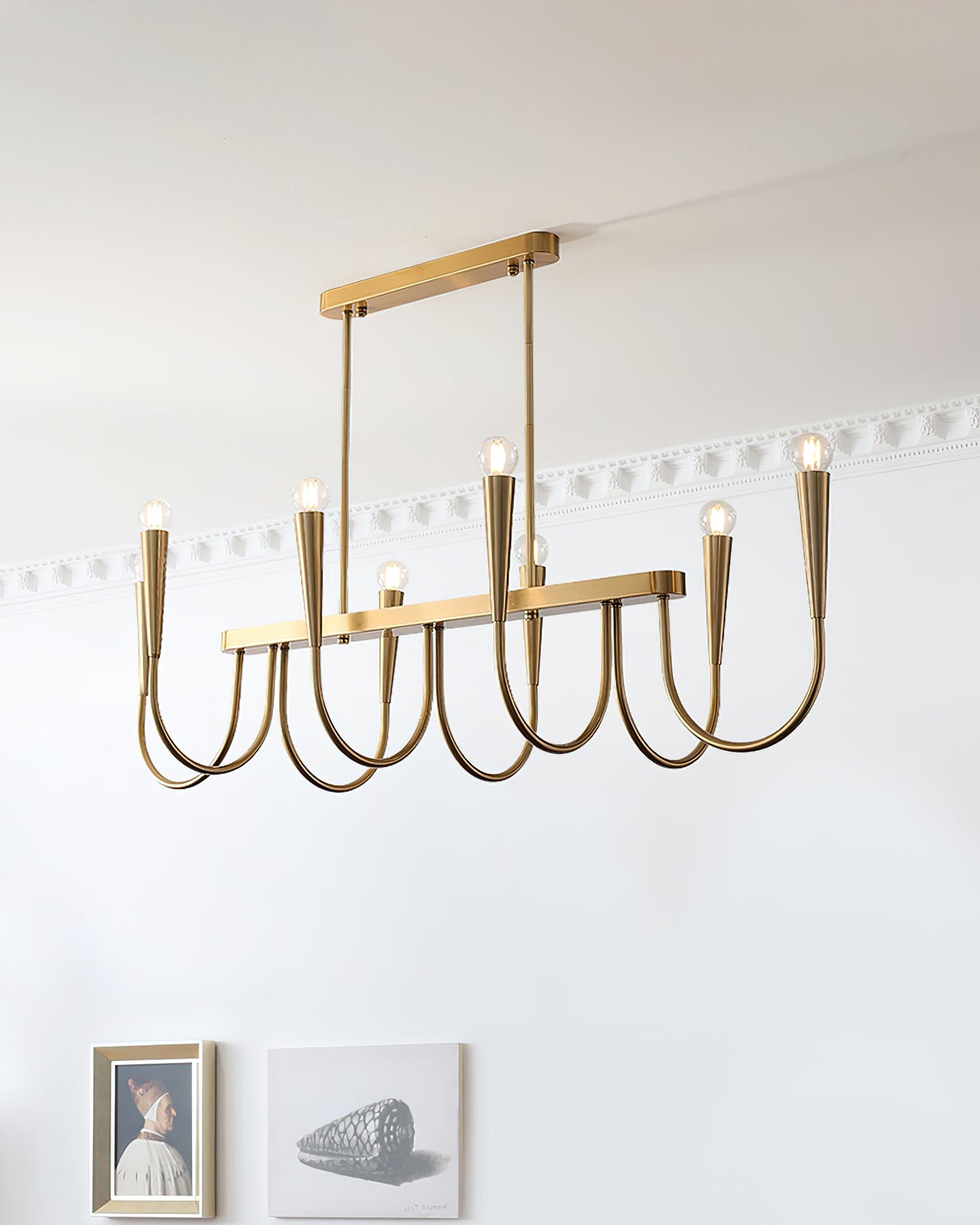 Symphony Chandelier - Elegant Crystal Lighting with Adjustable Height