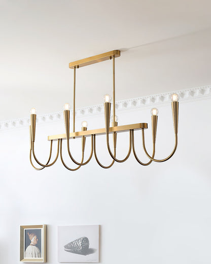 Symphony Chandelier - Elegant Crystal Lighting with Adjustable Height