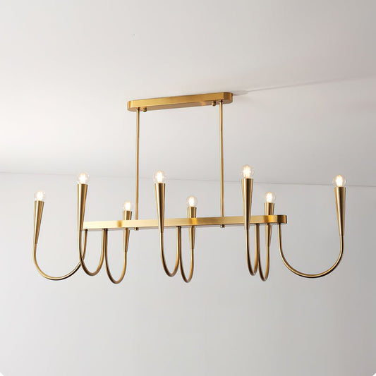 Symphony Chandelier - Elegant Crystal Lighting with Adjustable Height