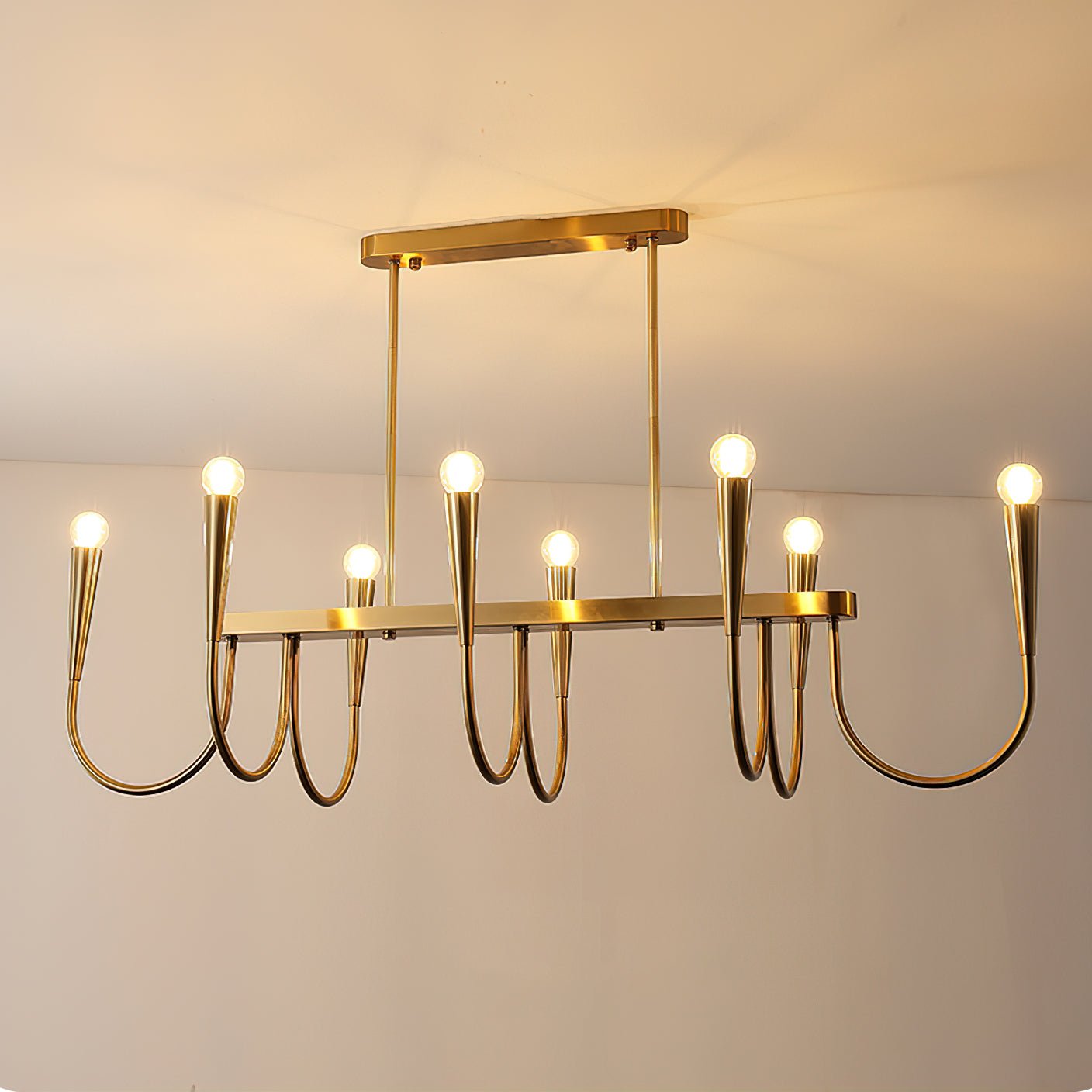 Symphony Chandelier - Elegant Crystal Lighting with Adjustable Height