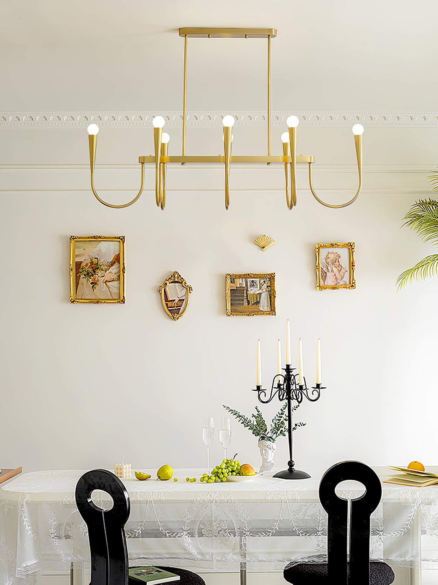 Symphony Chandelier - Elegant Crystal Lighting with Adjustable Height