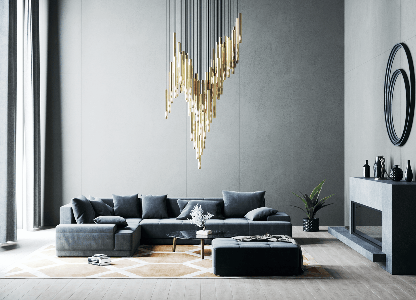 Symphony Orchestra Chandelier - Elegant Design with Adjustable Brightn