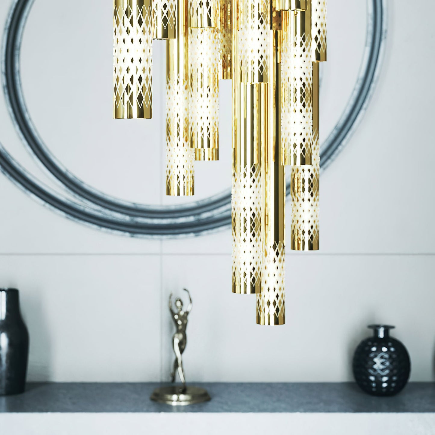 Symphony Orchestra Chandelier - Elegant Design with Adjustable Brightn