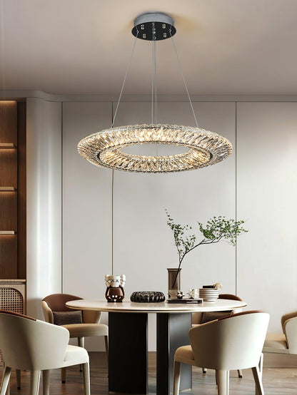 Tanager Geometric Chandelier - Modern Design, Adjustable Height, LED C