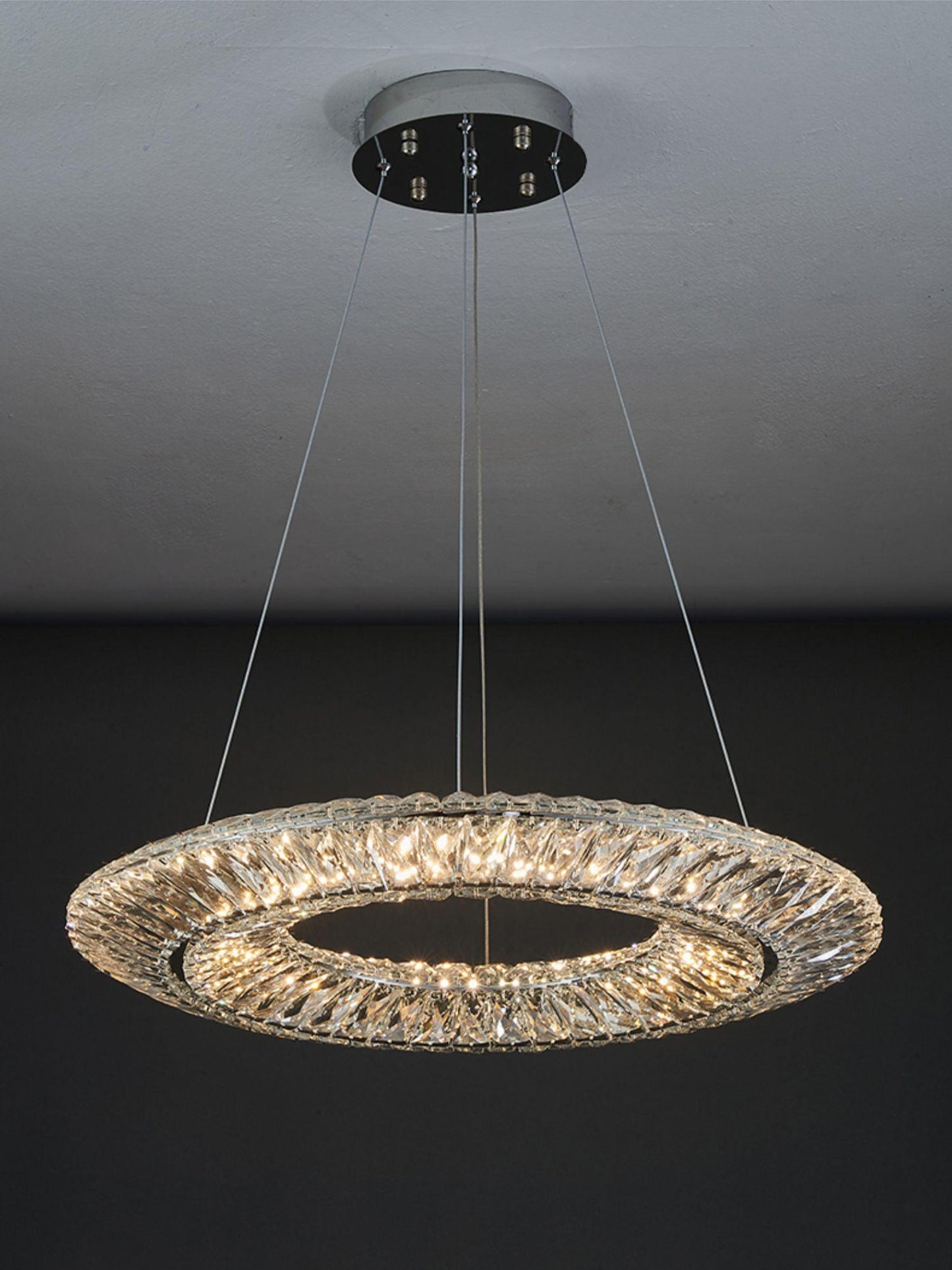 Tanager Geometric Chandelier - Modern Design, Adjustable Height, LED C