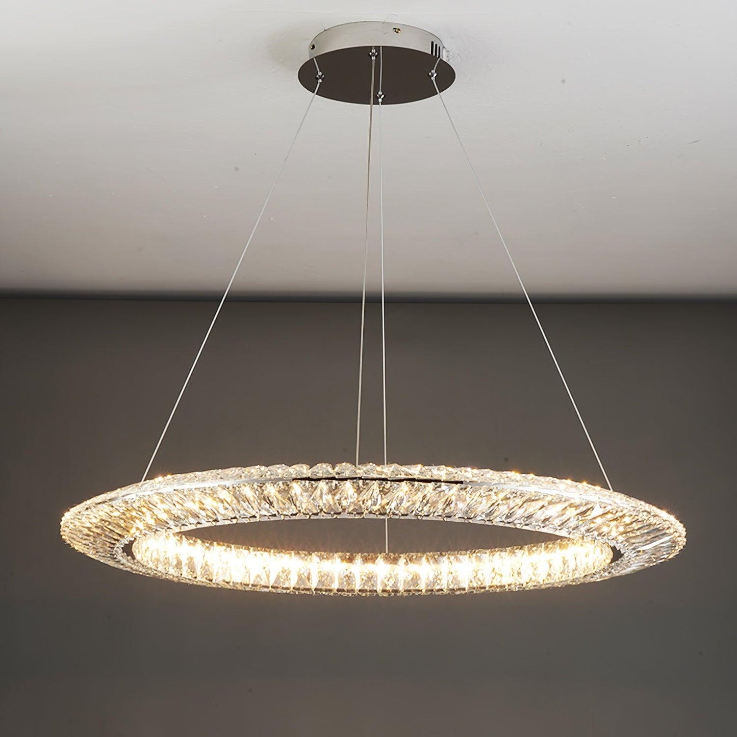 Tanager Geometric Chandelier - Modern Design, Adjustable Height, LED C
