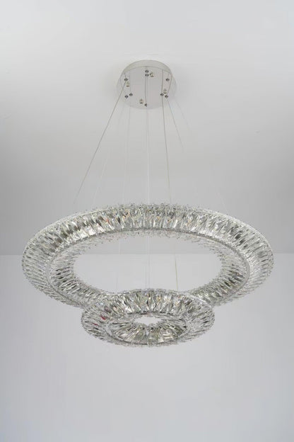Tanager Geometric Chandelier - Modern Design, Adjustable Height, LED C