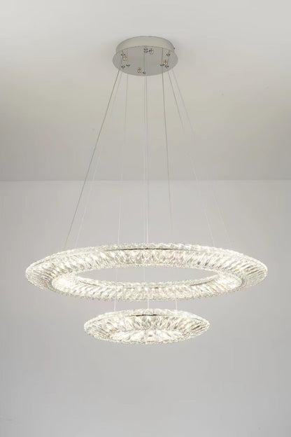 Tanager Geometric Chandelier - Modern Design, Adjustable Height, LED C