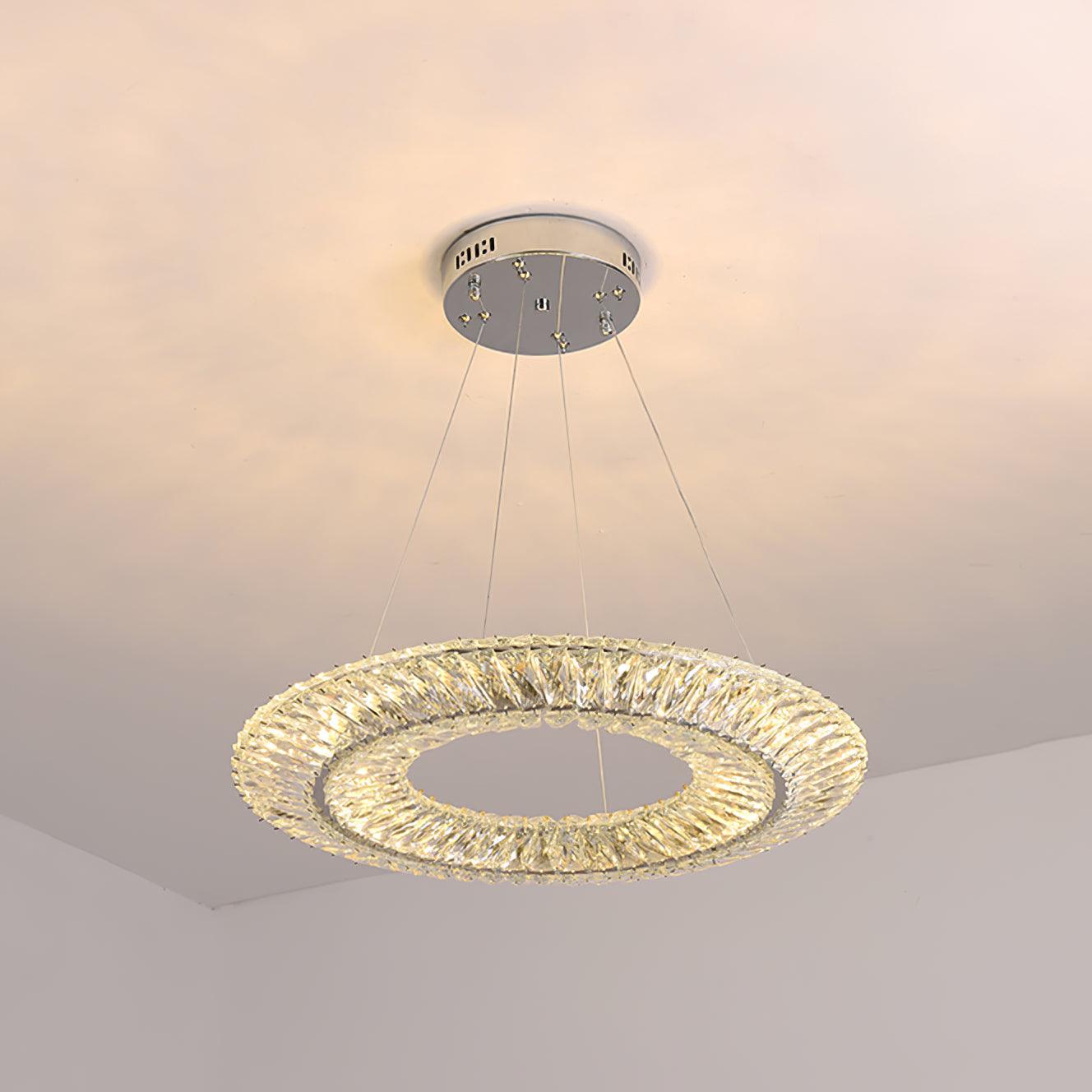 Tanager Geometric Chandelier - Modern Design, Adjustable Height, LED C