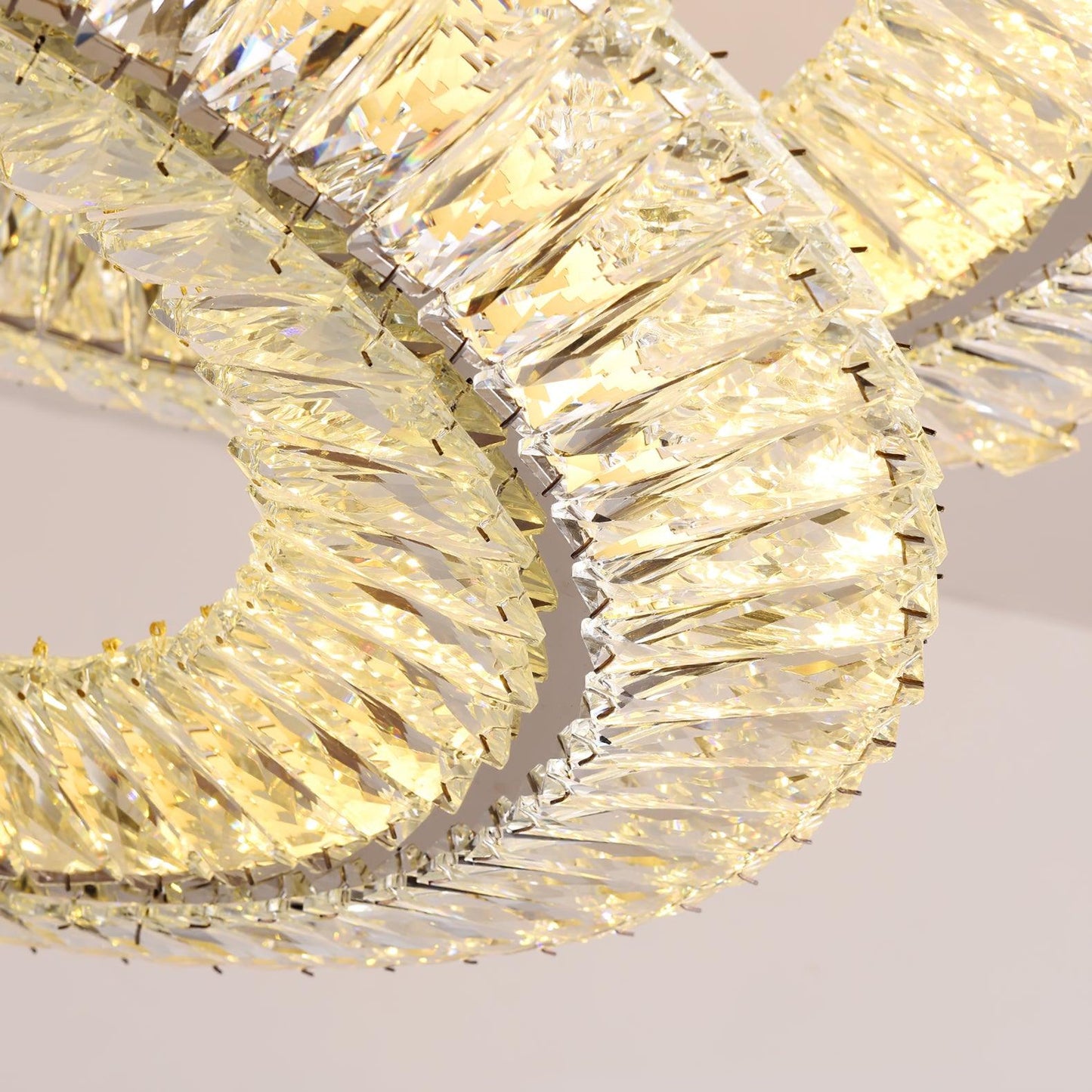 Tanager Geometric Chandelier - Modern Design, Adjustable Height, LED C