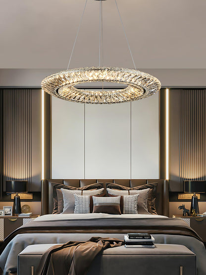 Tanager Geometric Chandelier - Modern Design, Adjustable Height, LED C