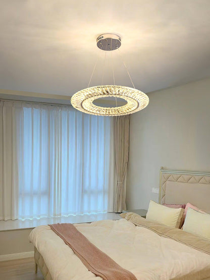 Tanager Geometric Chandelier - Modern Design, Adjustable Height, LED C