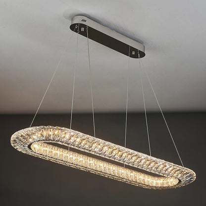 Tanager Geometric Chandelier - Modern Design, Adjustable Height, LED C