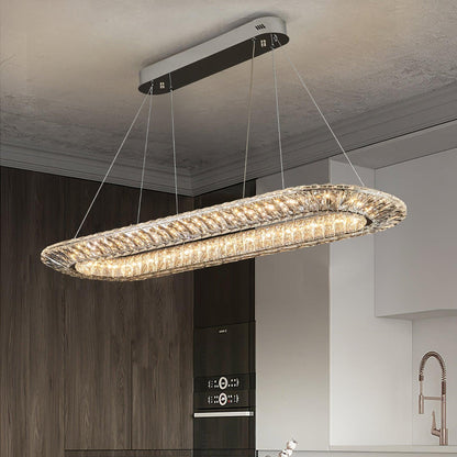 Tanager Geometric Chandelier - Modern Design, Adjustable Height, LED C
