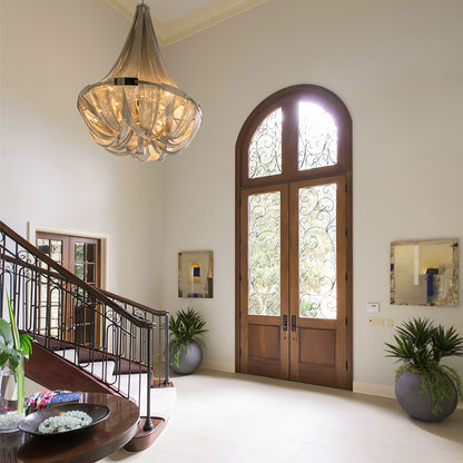 Tassel Aluminum Chain Chandelier - Adjustable Height, Modern Design