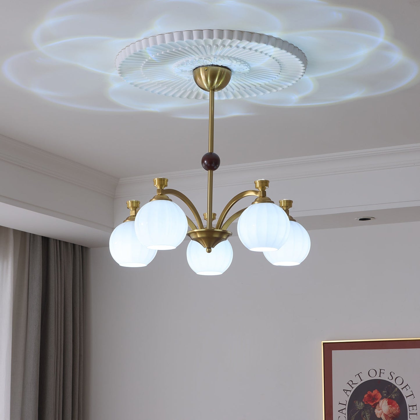 Solmere Crystal Chandelier - Elegant Design, Dimmable LED Lights